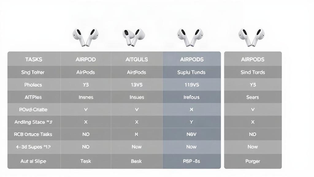 Сравнение актуальных моделей AirPods для разных задач: какой комплект выбрать